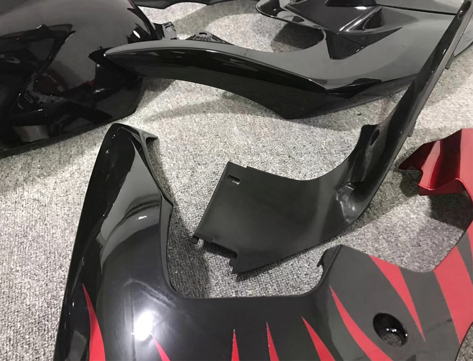 Amotopart 2004-2006 Yamaha YZF 1000 R1 Red Grey Black Fairing Kit