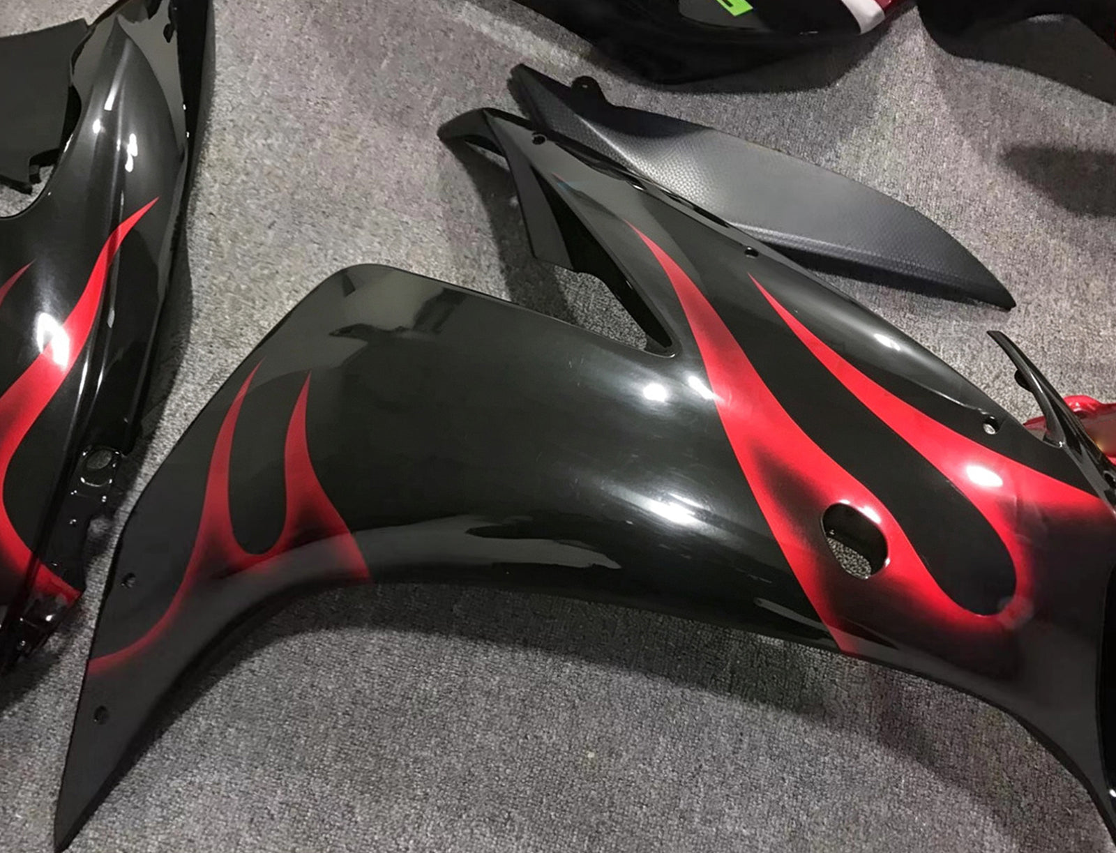 Amotopart 2004-2006 Yamaha YZF 1000 R1 Red Grey Black Fairing Kit