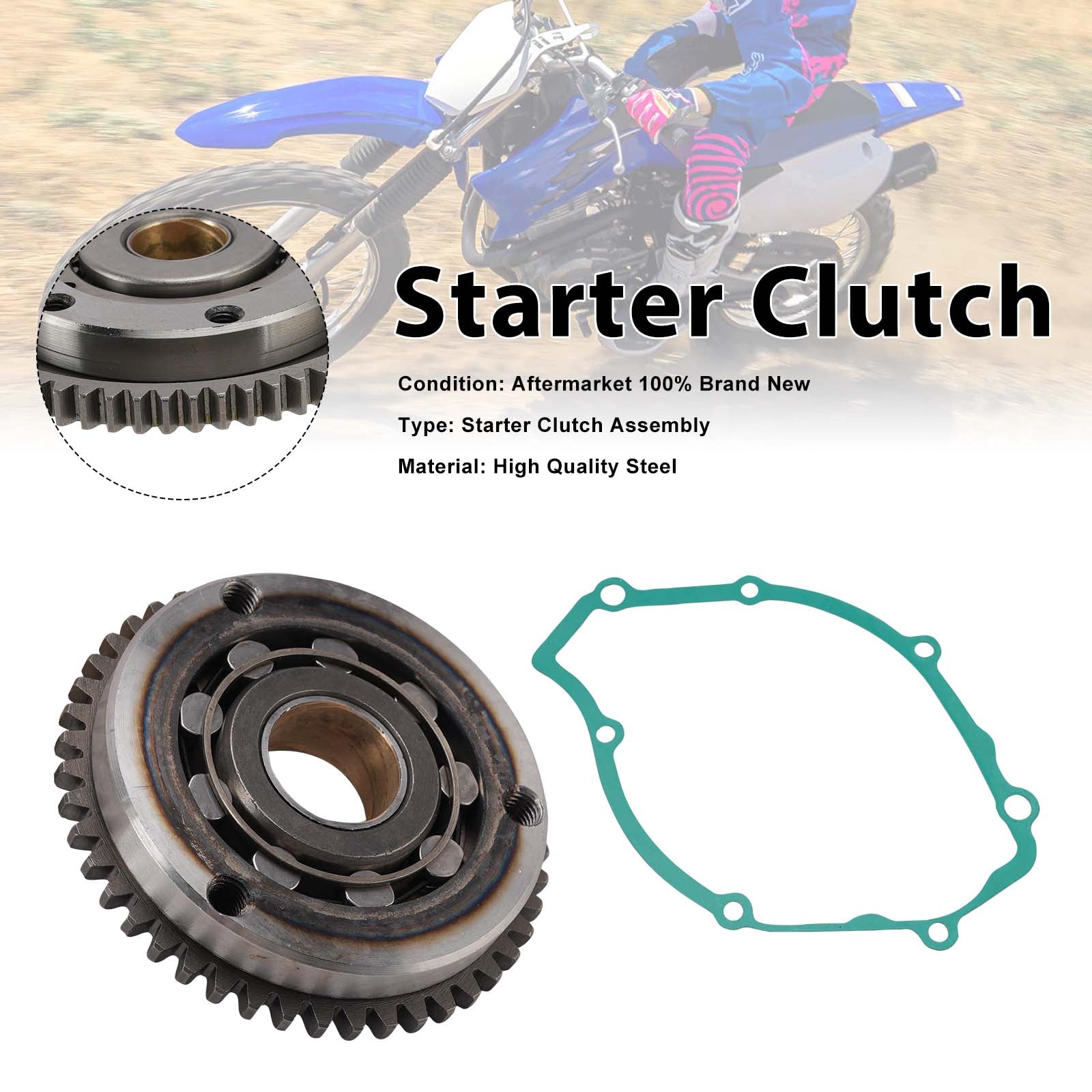 00-06 Yamaha TTR125 XT125 5AP-15517 One Way Starter Clutch 4TU-15590