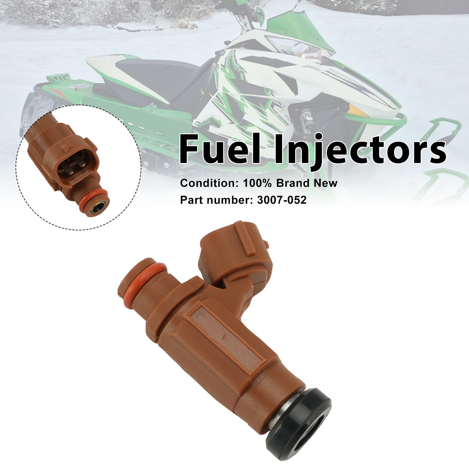 2004-2017 Arctic Cat Sno Pro 500 F5 ZR 4000 Injetores de combustível 3007-052