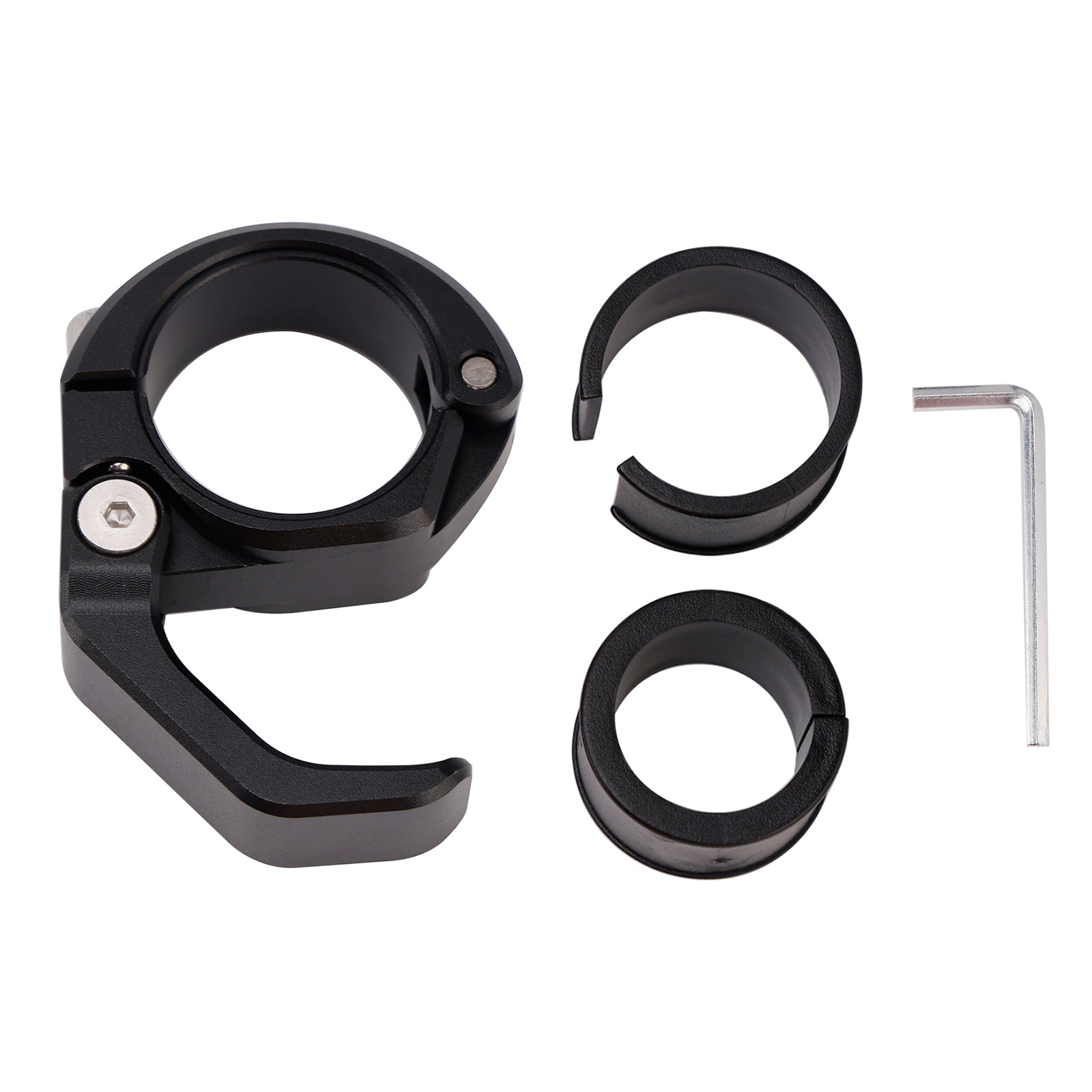 Suporte de montagem de gancho para capacete de motocicleta utv preto 22-25mm universal