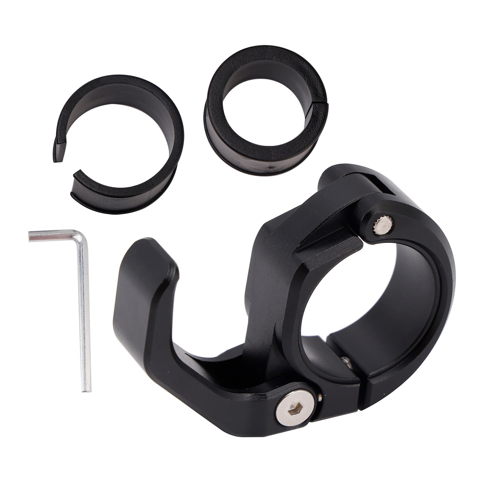 Suporte de montagem de gancho para capacete de motocicleta utv preto 22-25mm universal