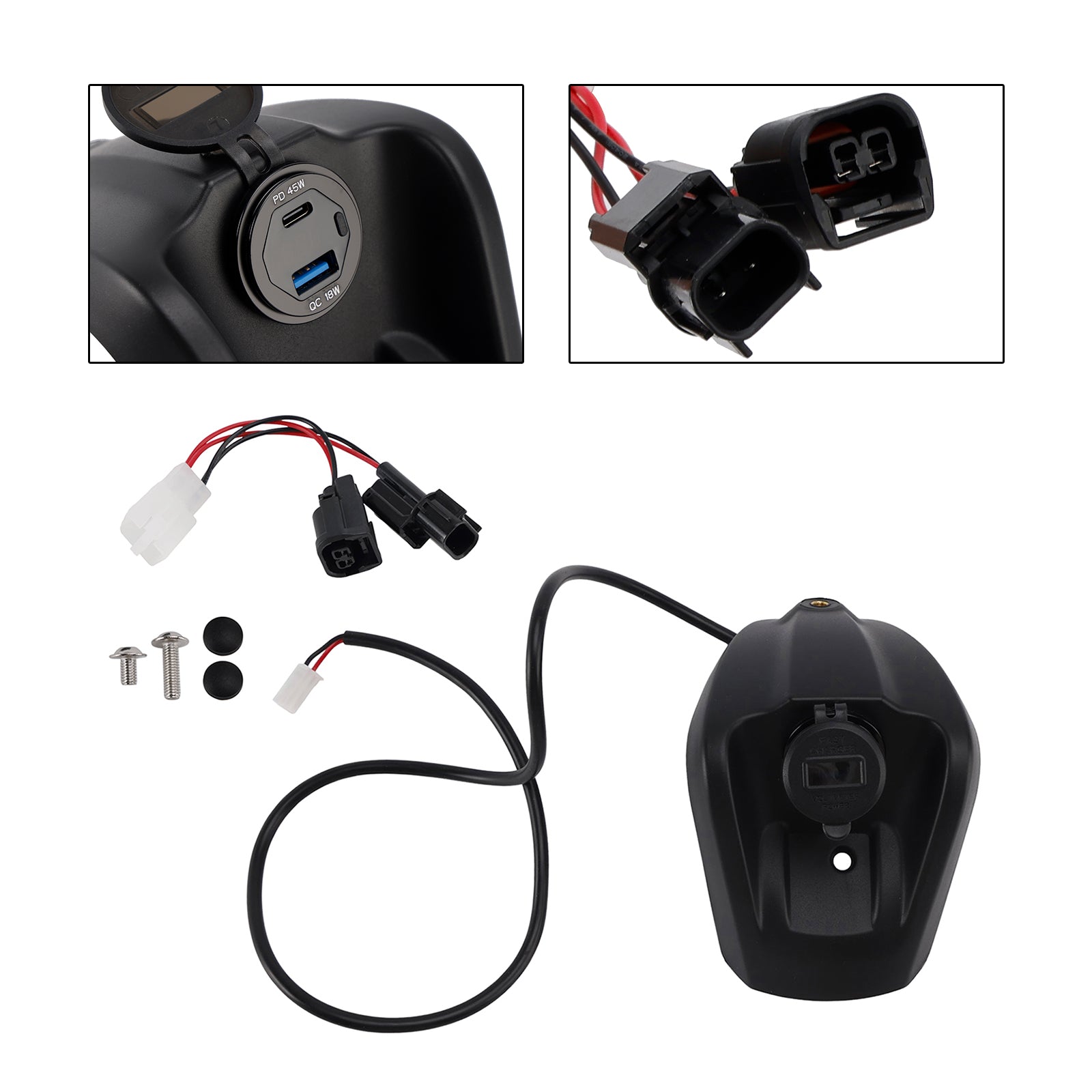 24-25 Honda NS150Gx Hurtigopladningsstikkontakt 45W/18W Pd&Qc