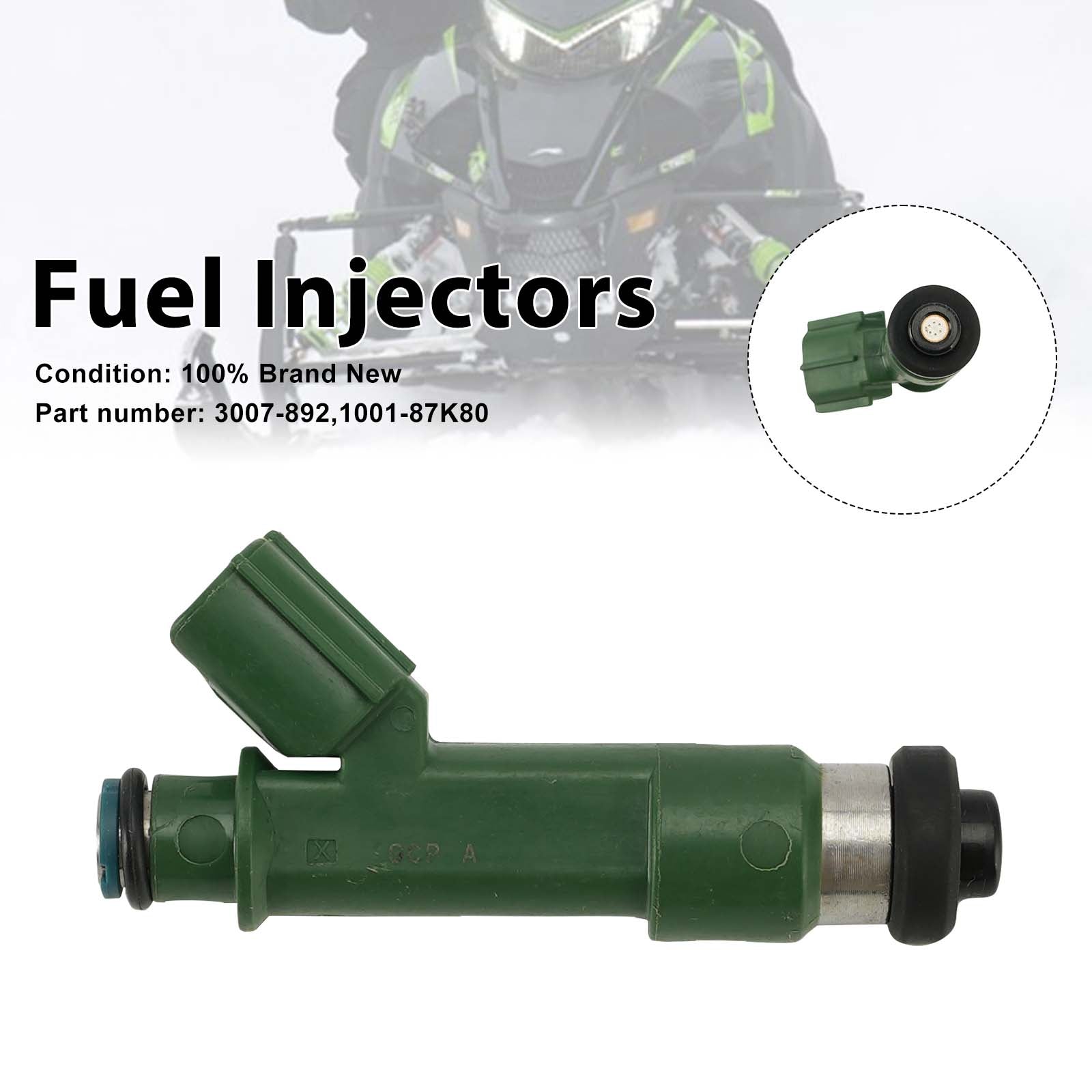 2010-2017 Arctic Cat ZR XF M 800 3007-892 Brandstofinjectoren 1001-87K80