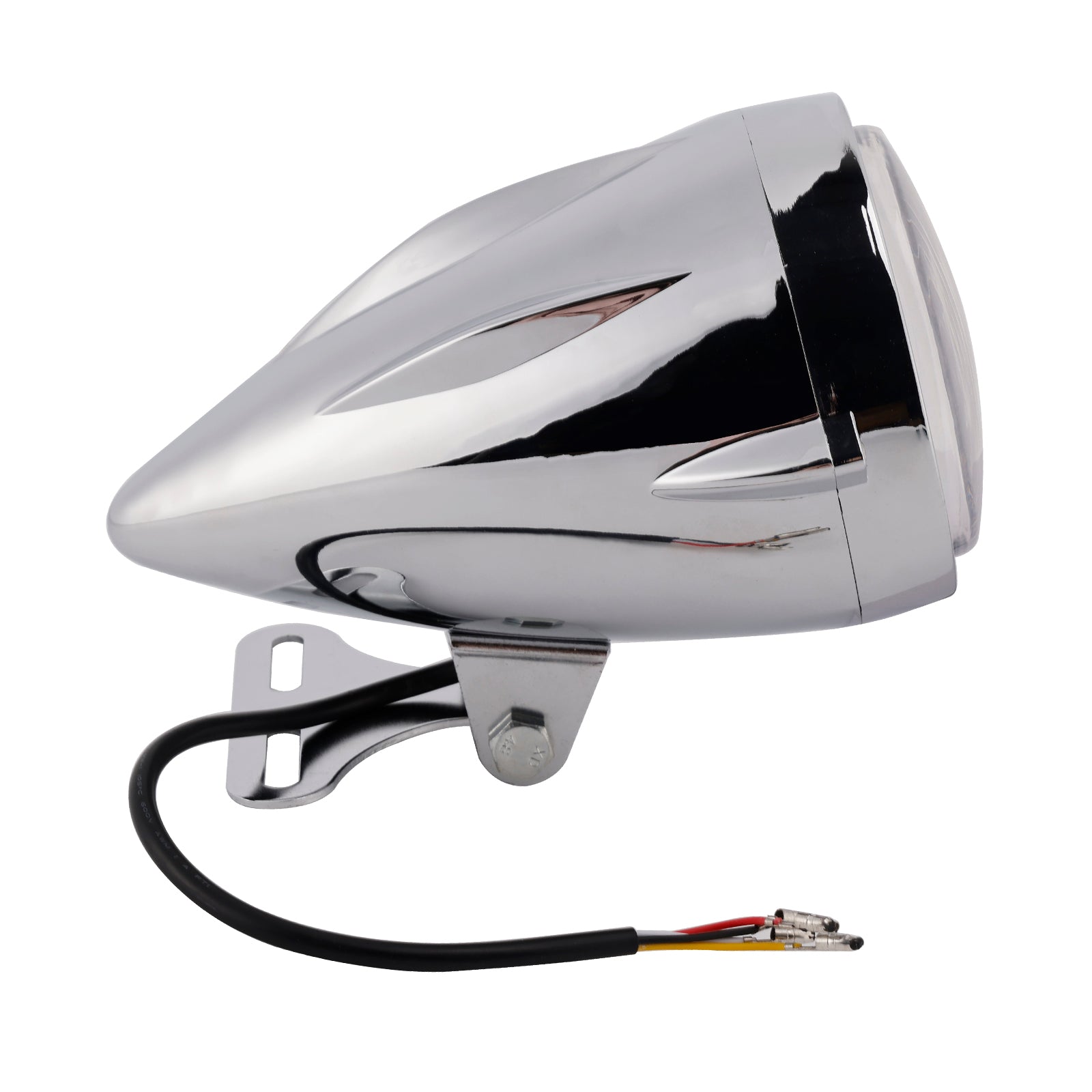 Racer Bobber High&Low Beam Headlight Beam Fog Lamp Custom 6000Lm