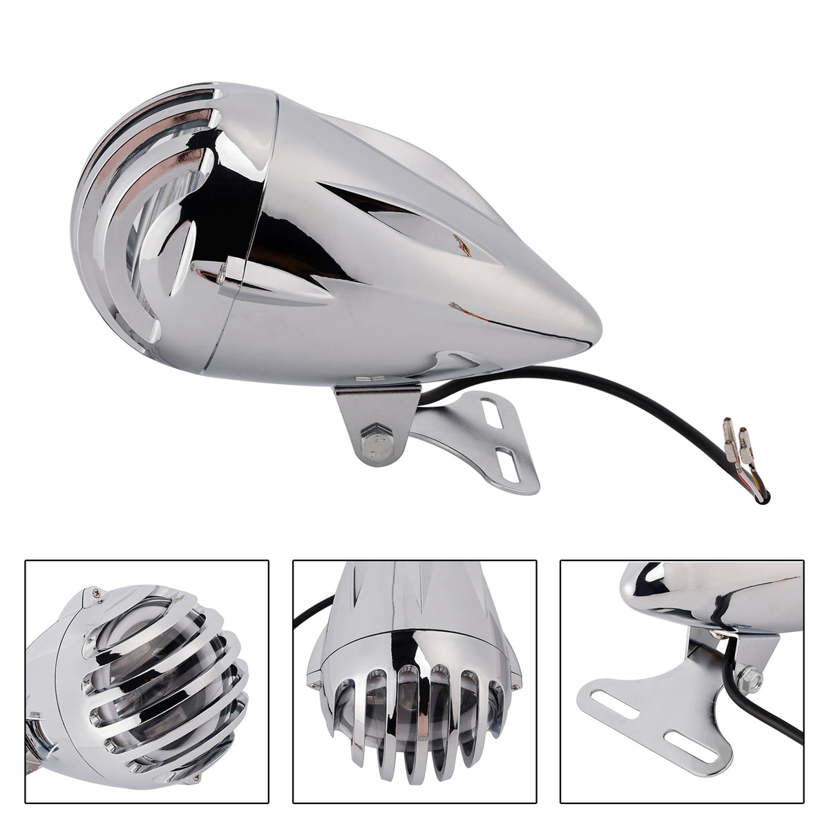 Racer Bobber High&Low Beam Forlygte Beam Tågelygte Brugerdefineret 6000Lm