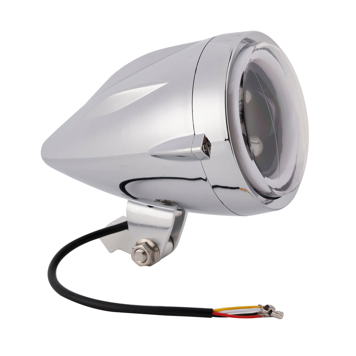 Racer Bobber High&Low Beam Headlight Beam Fog Lamp Custom 6000Lm