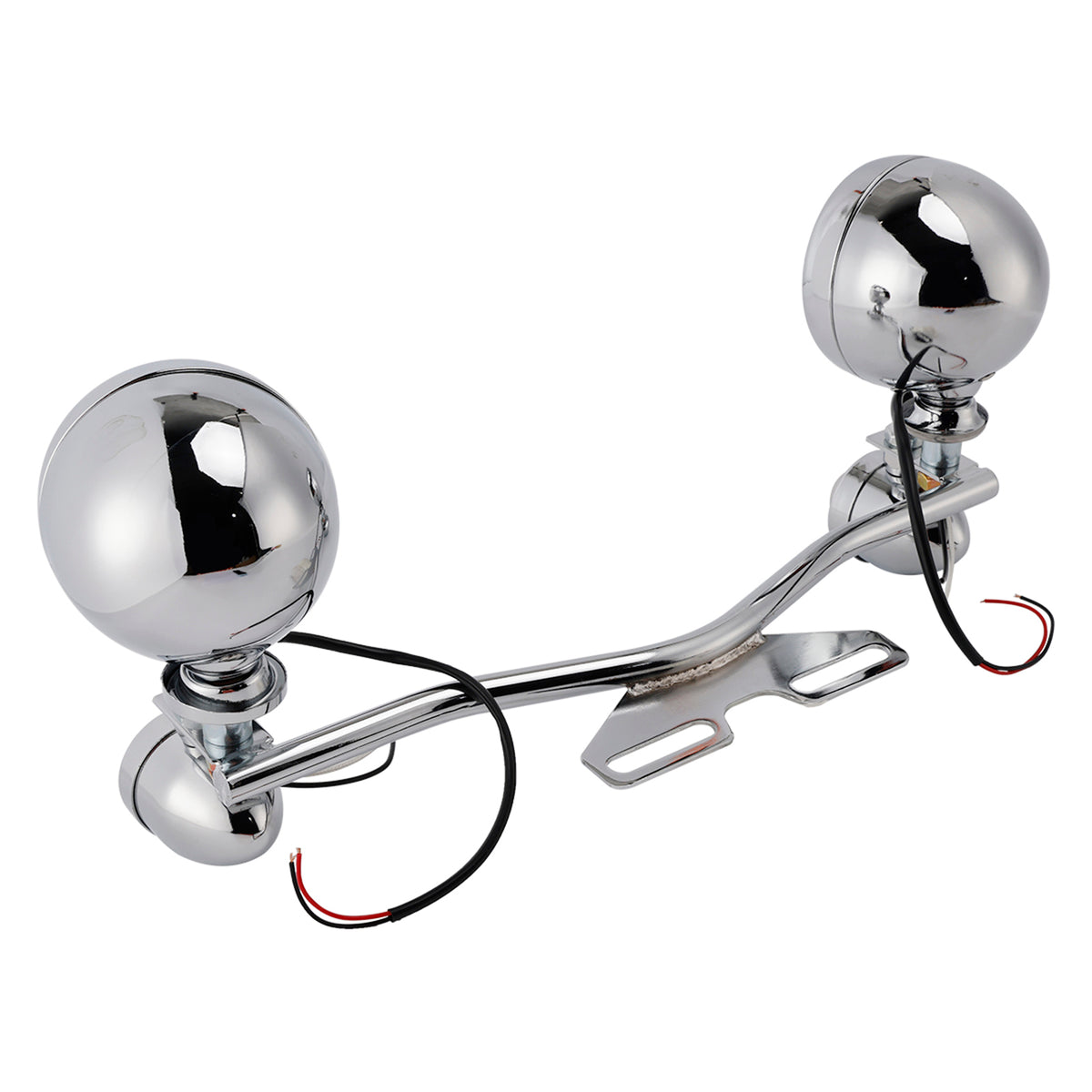 Racer Bobber Chopper motorfiets Beam mistlamp aangepast chroom met beugel