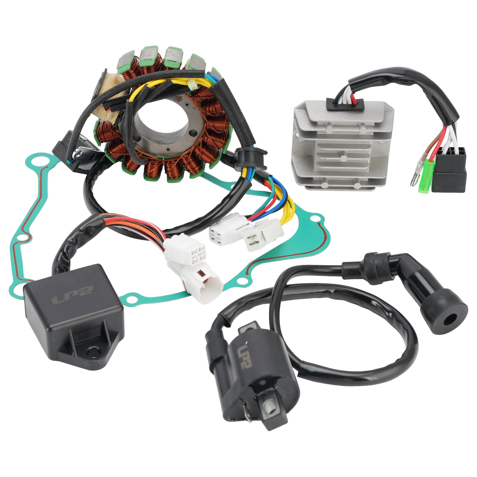 1994-1996 Yamaha Timberwolf 250 YFB250FW Stator Regulator CDI Box Ignition Coil