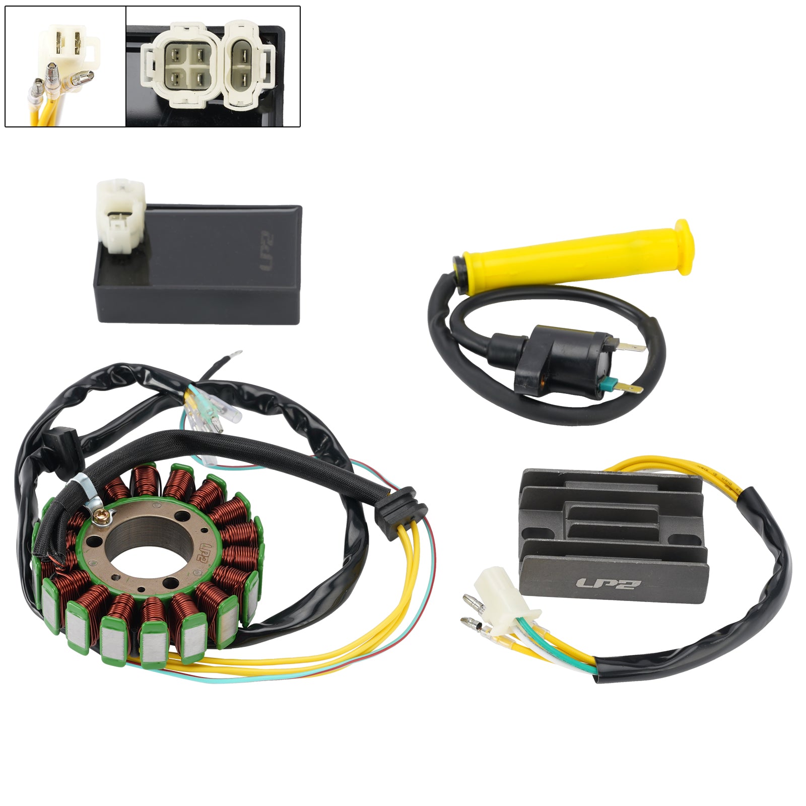 1990 1991 1992 Honda XLR250R MD22 Stator Regulator CDI Box Ignition Coil Kit