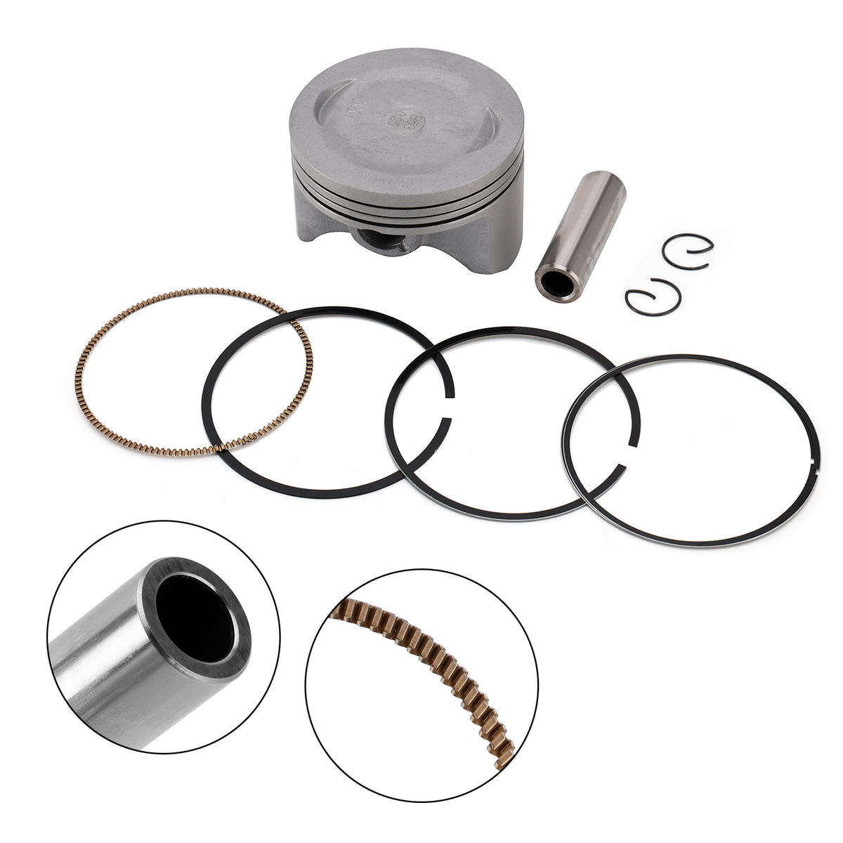 2004-2007 Yamaha Xg250 Tricker Xt Piston Ring Rebuild Kit 74.25Mm 5Xt-11631-00
