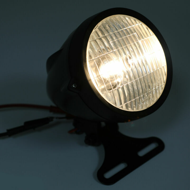 4 3/4 pouces Honda Yamaha Harley Chopper Bobber Cafe Racer personnalisé Bullet phare Spot antibrouillard