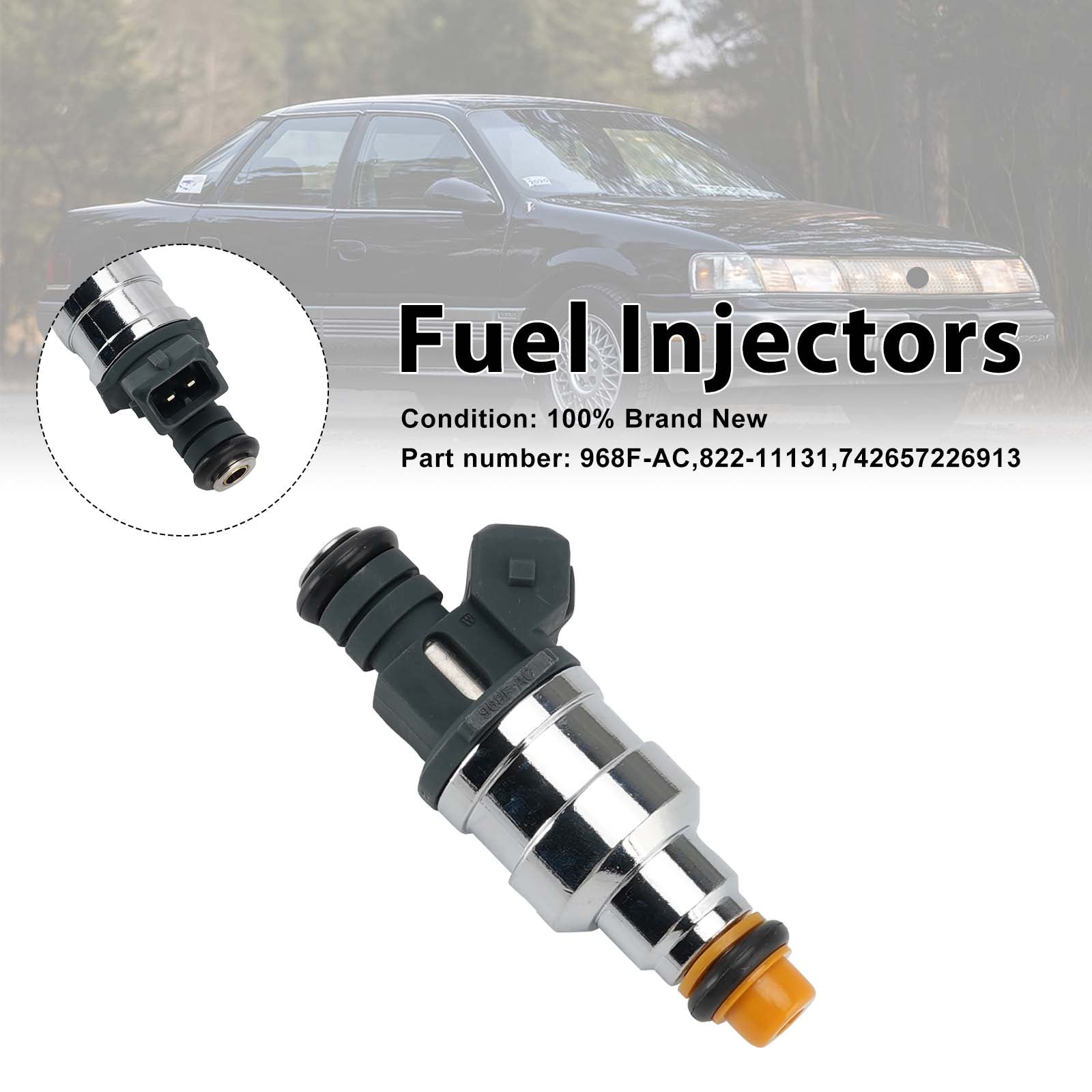 Mercury Ford 2.0 742657226913 Vstřikovače paliva 968F-AC 822-11131