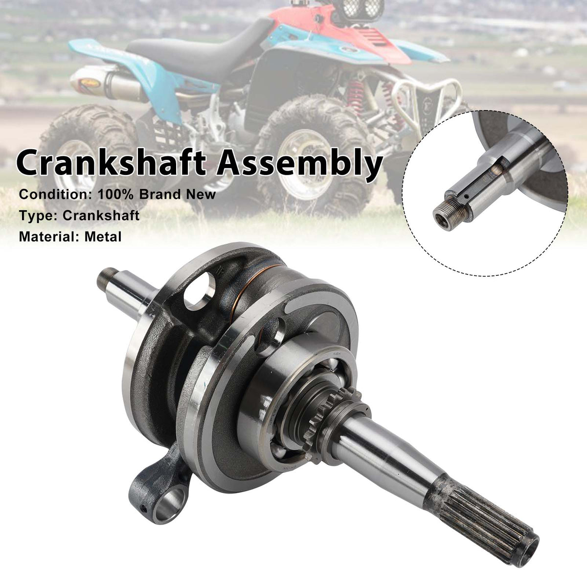 2004-2013 Yamaha YFM350X YFM350R Raptor 350 Crankshaft 1UY-11400-00-00