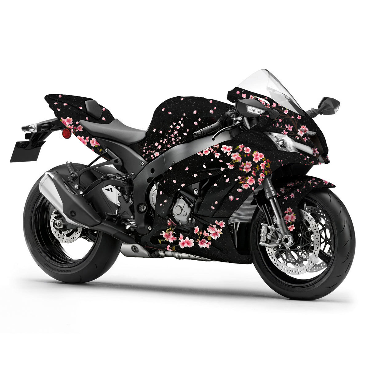 Amotopart 2016-2020 Kawasaki ZX10R Black Pink Fairing Kit