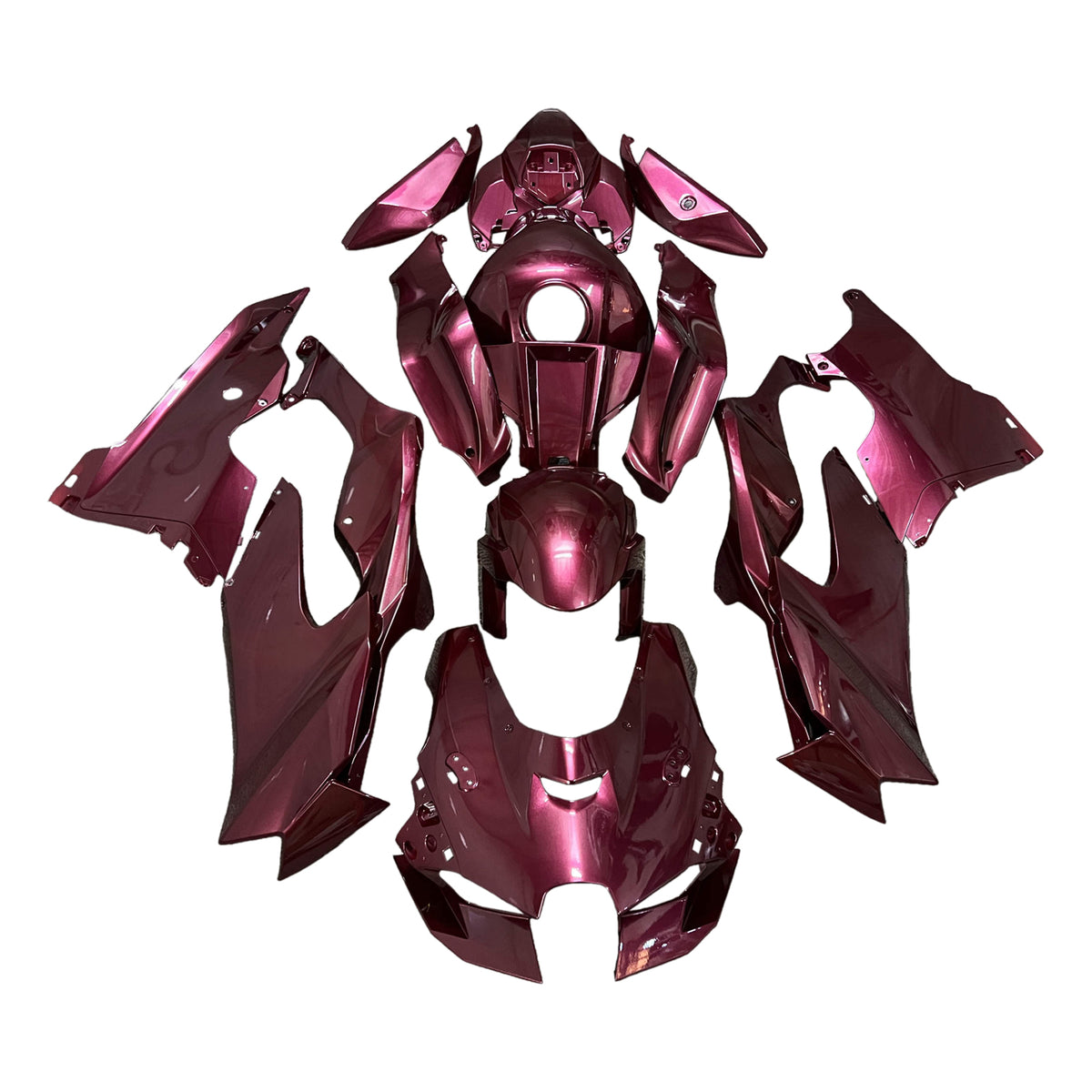 Amotopart 2021-2025 Kawasaki ZX-10R ZX-10RR Red Fairing Kit
