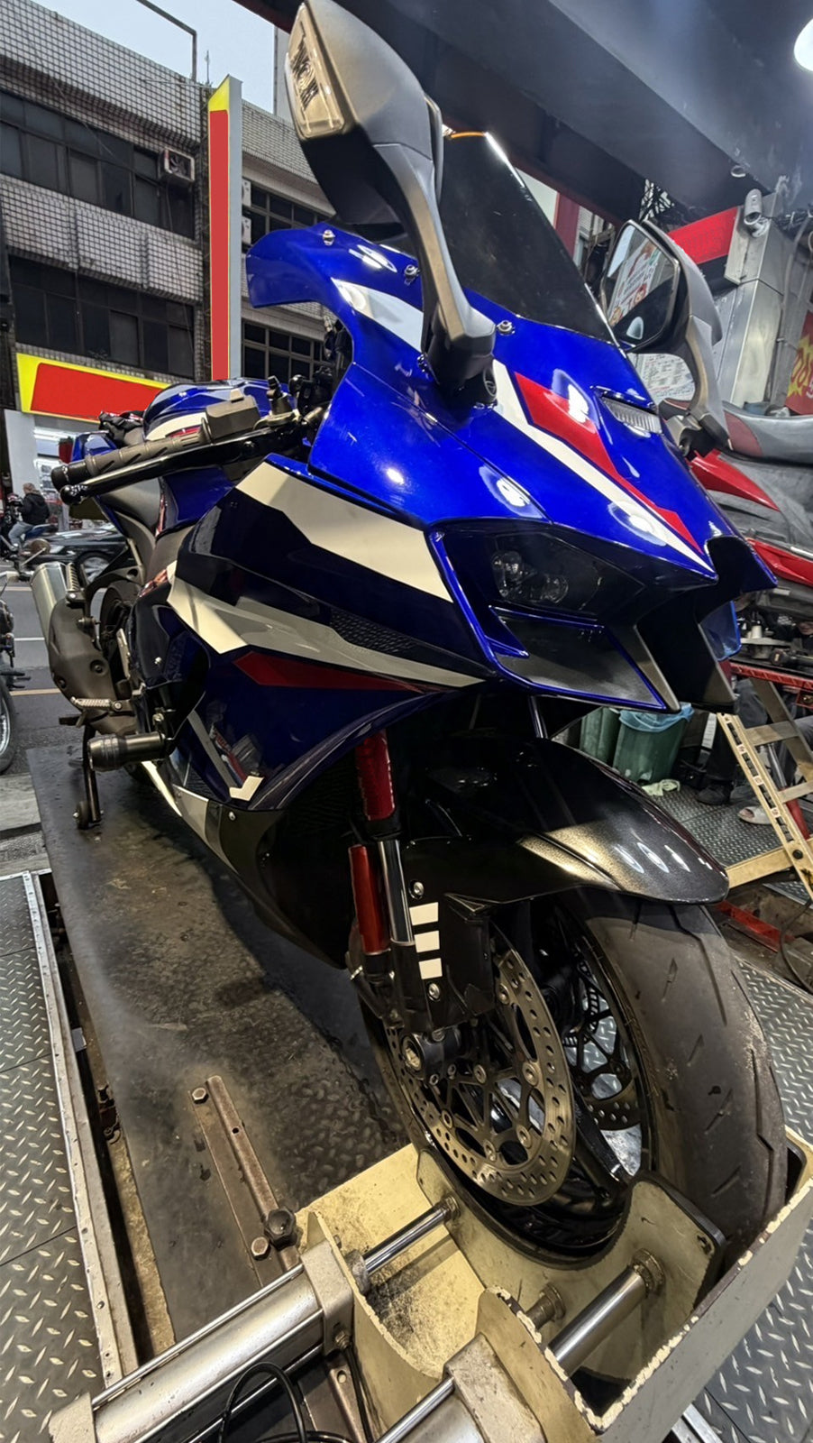 Amotopart 2021-2025 Kawasaki ZX-10R ZX-10RR Blue White Black Fairing Kit