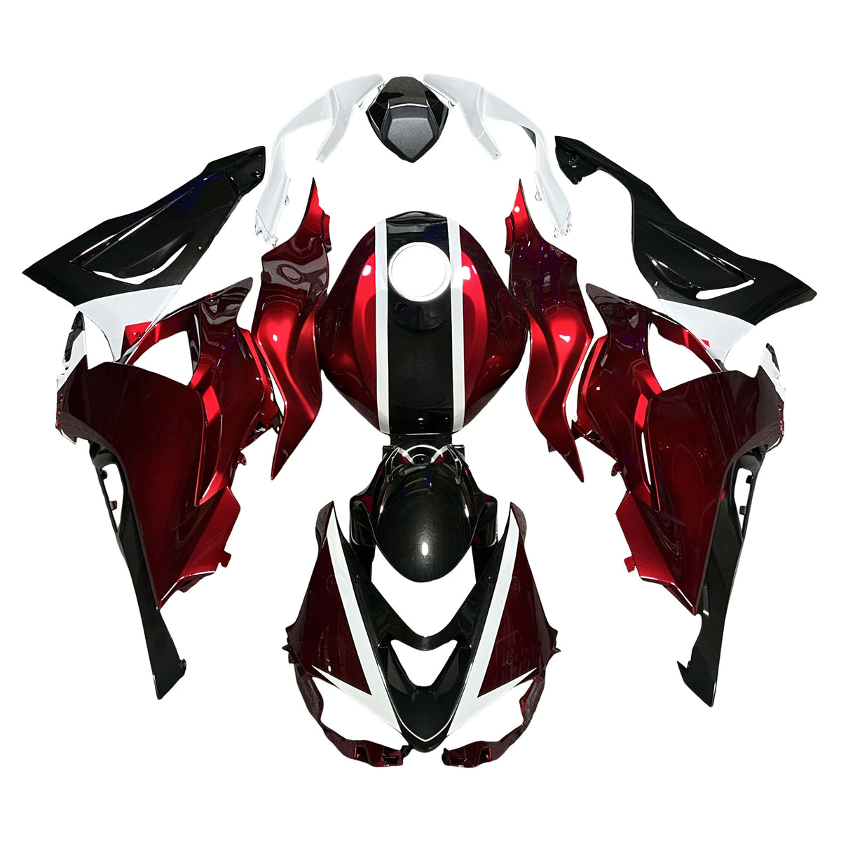 Zestaw owiewek Amotopart 2024-2026 Kawasaki ZX-6R czerwono-czarno-biały