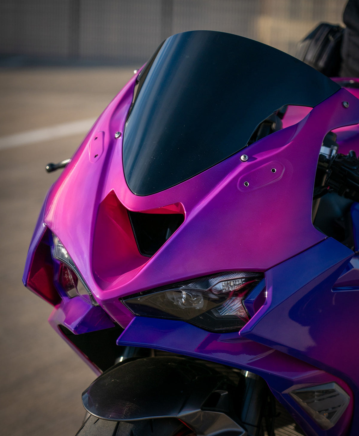 Amotopart 2024-2026 Kawasaki ZX-6R Purple Pink Fairing Kit