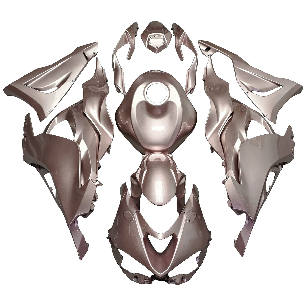 Amotopart 2024-2026 Kawasaki ZX-6R Bronze Fairing Kit