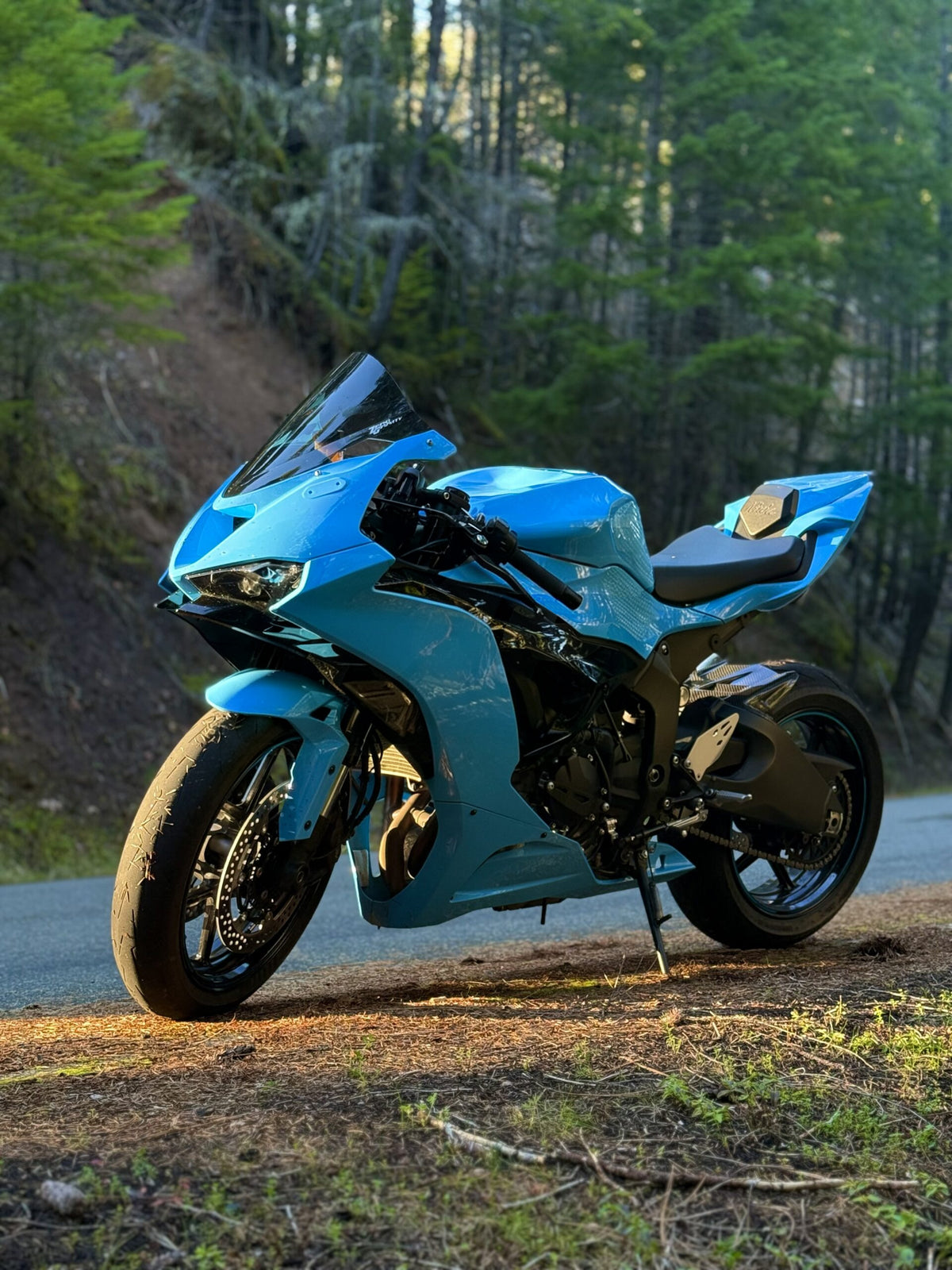 Amotopart 2024-2026 Kawasaki ZX-6R Blue Fairing Kit