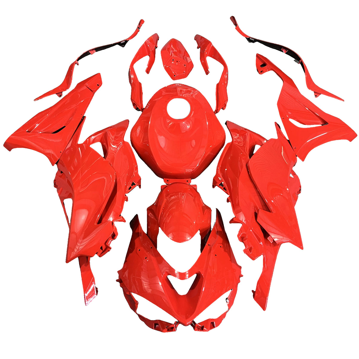 Amotopart 2024-2026 Kawasaki ZX-6R Kit de carenado rojo
