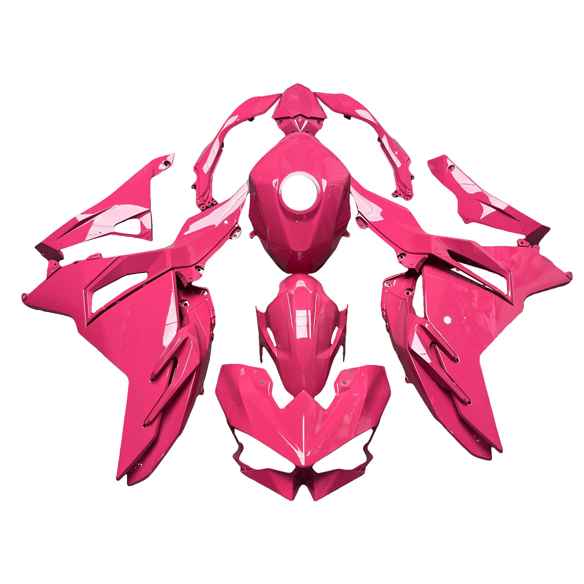 Amotopart 2024-2026 Kawasaki Ninja 500 roze kuipset