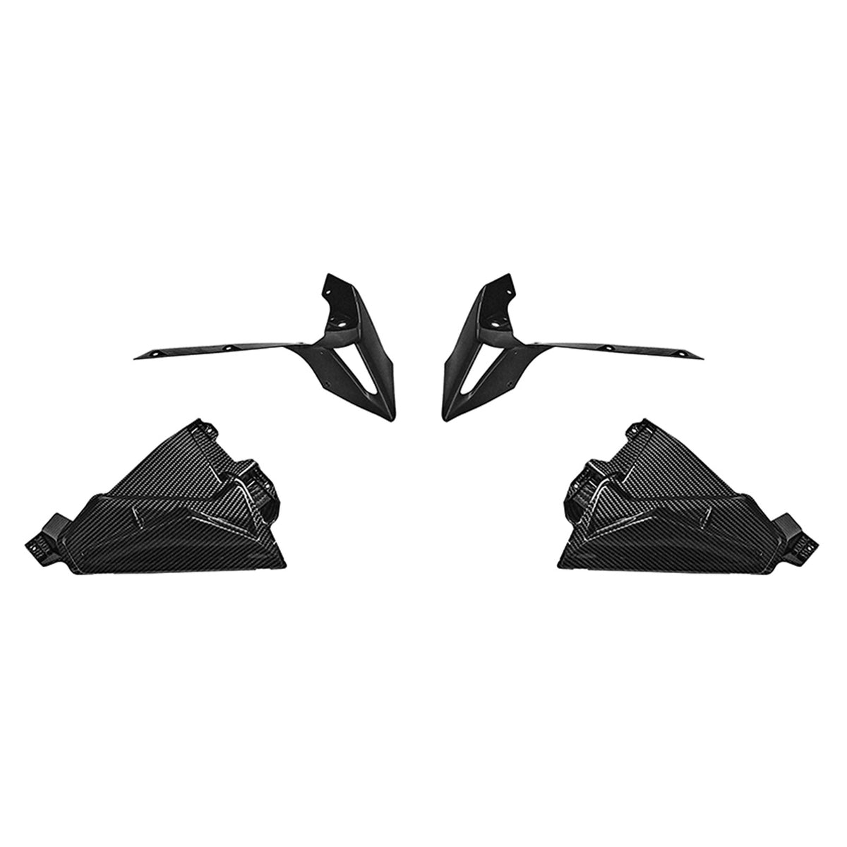 Amotopart 2019-2024 Kawasaki Versys 1000 Black Fairing Kit