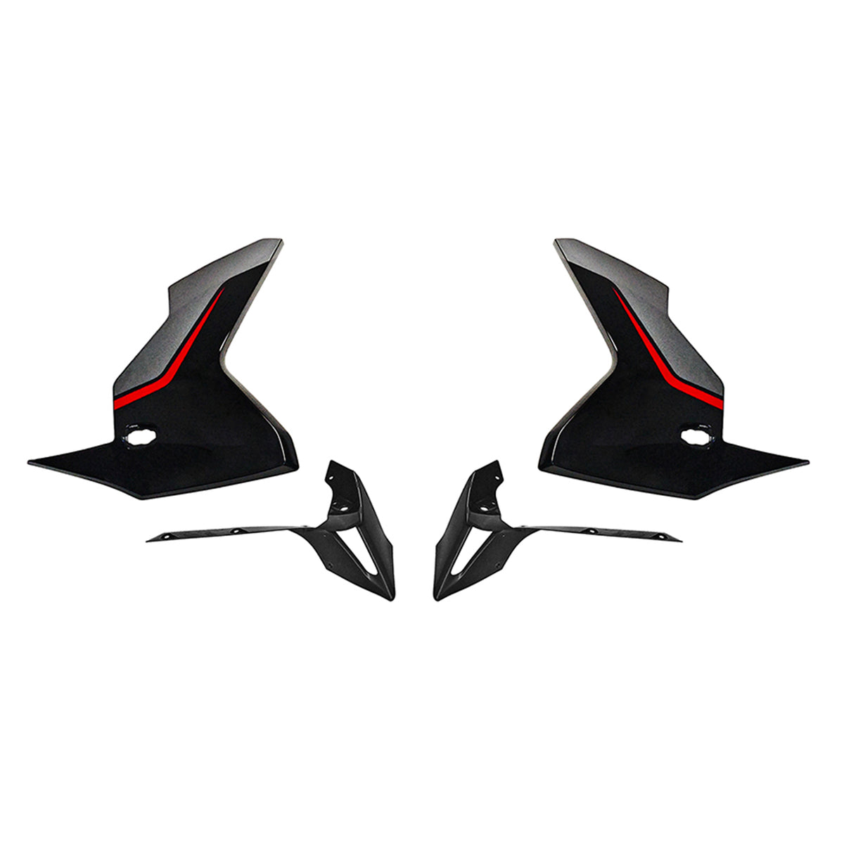 Amotopart 2019-2024 Kawasaki Versys 1000 Gray Black Red Fairing Kit