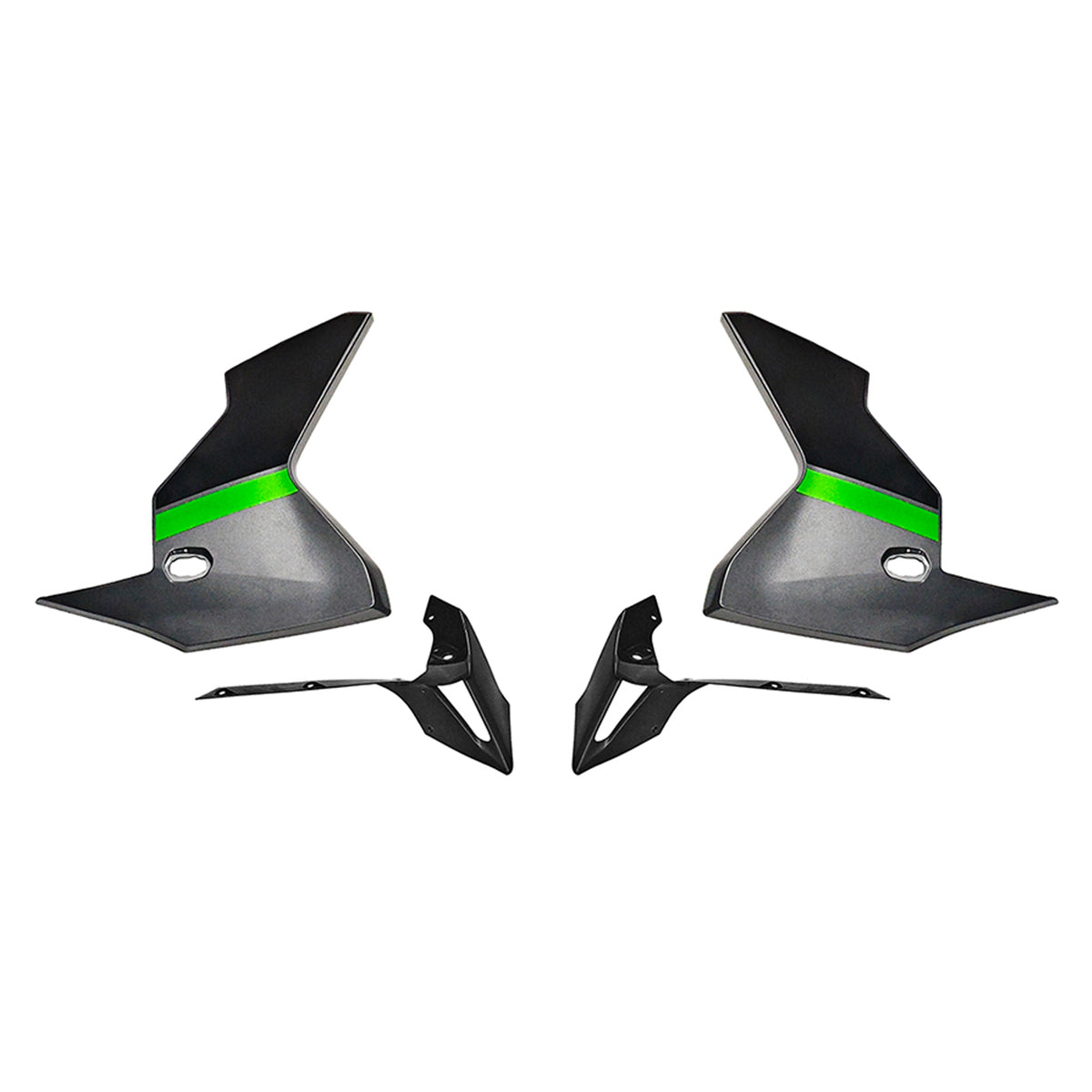 Amotopart 2019-2024 Kawasaki Versys 1000 Grå Sort Grøn Fairing Kit