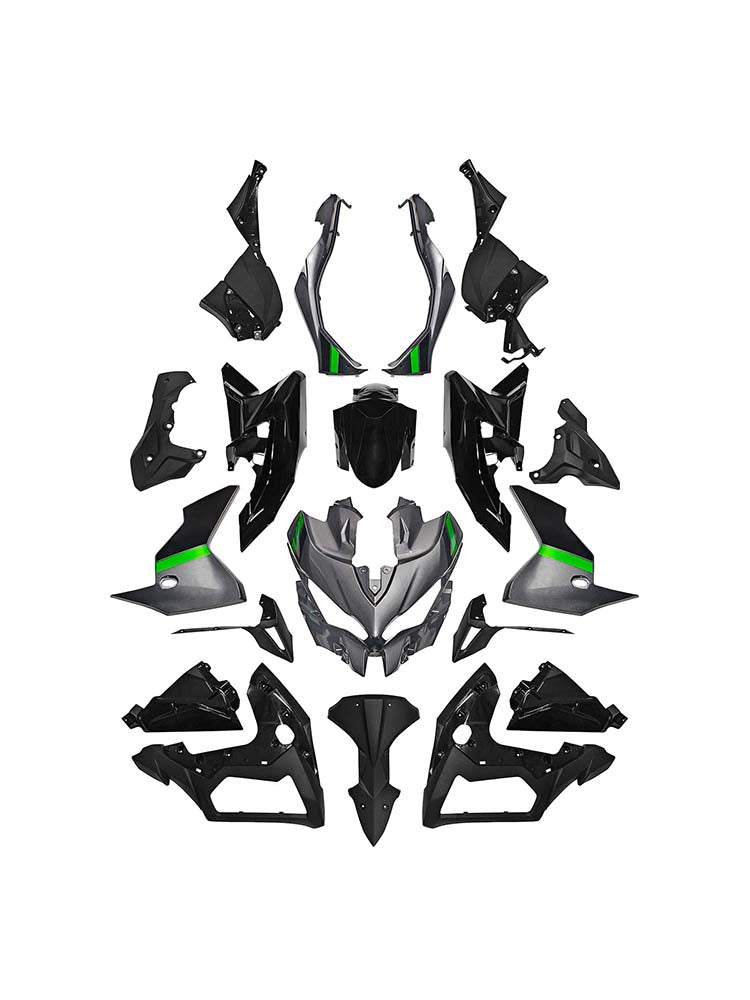 Amotopart 2019-2024 Kawasaki Versys 1000 Grå Sort Grøn Fairing Kit