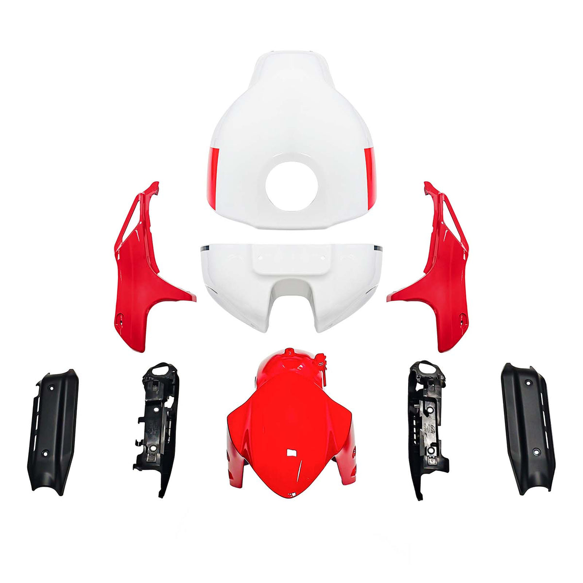 Amotopart 2022-2026 Yamaha XSR900 Red White Fairing Kit