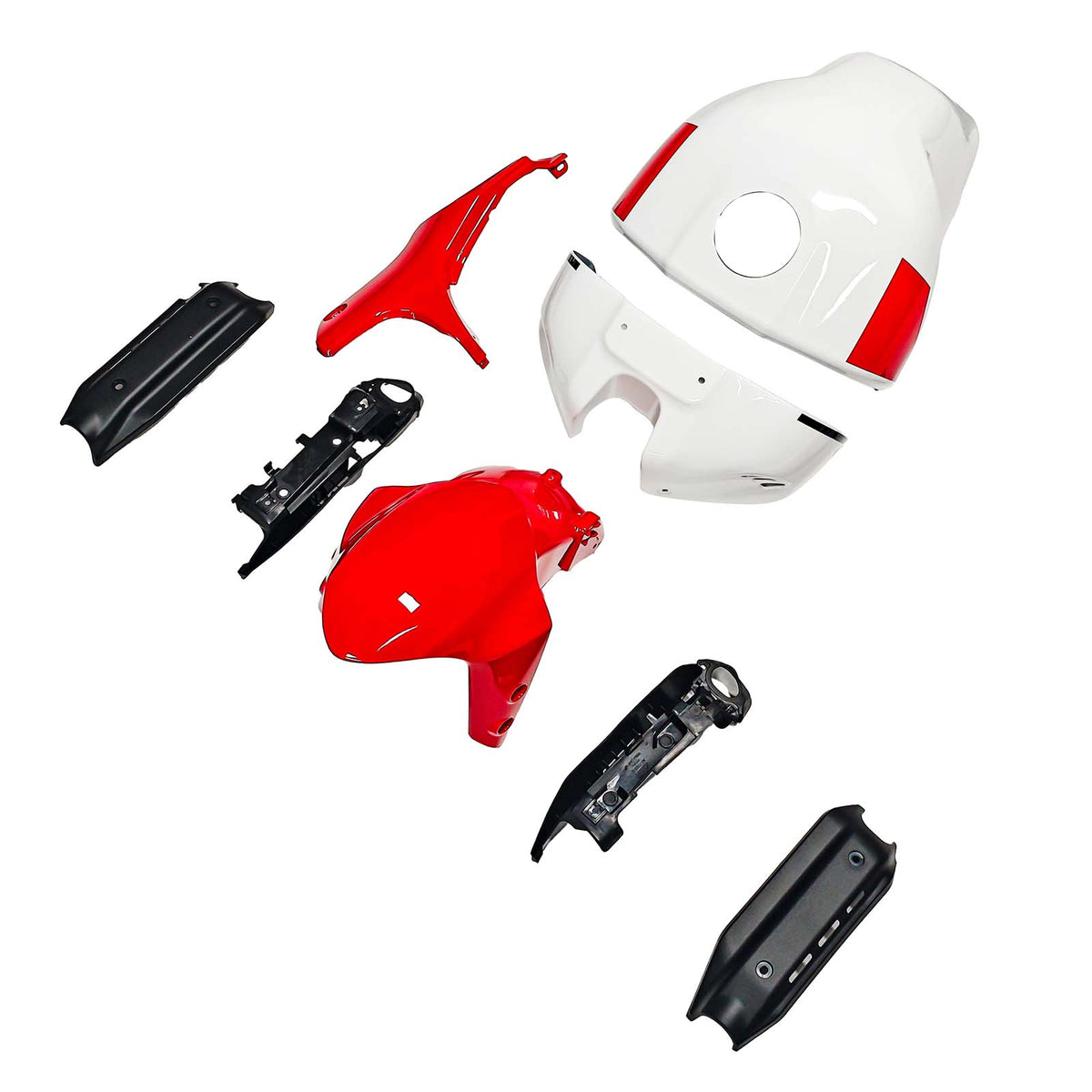 Amotopart 2022-2026 Yamaha XSR900 Red White Fairing Kit