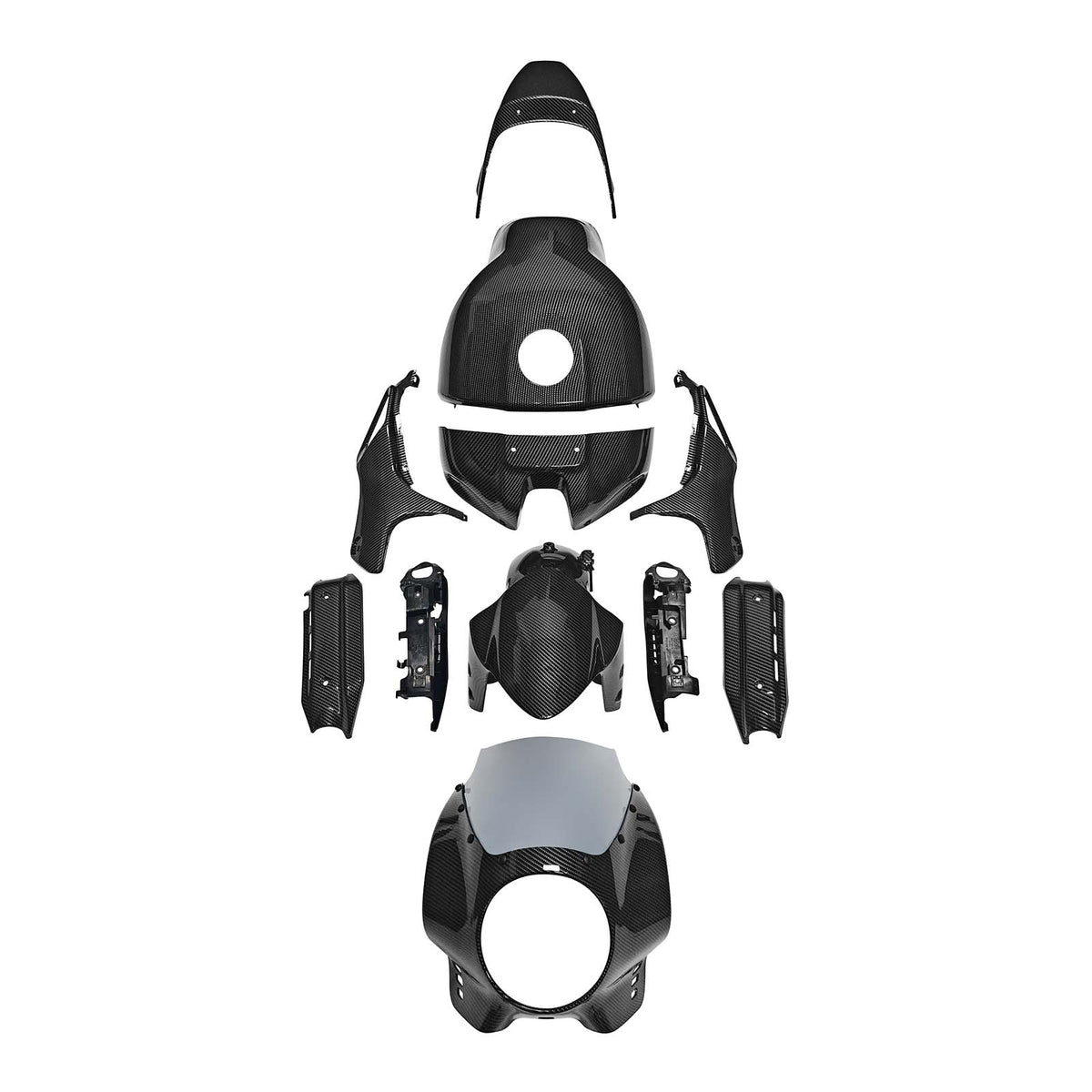 Kit carena nera Amotopart 2022-2026 Yamaha XSR900