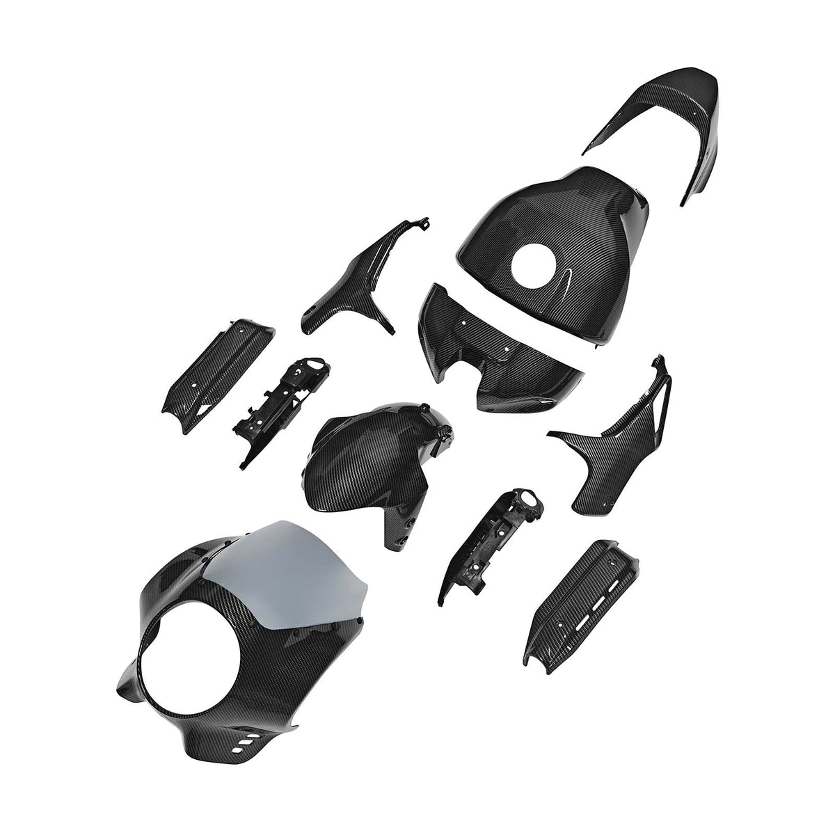 Kit carena nera Amotopart 2022-2026 Yamaha XSR900