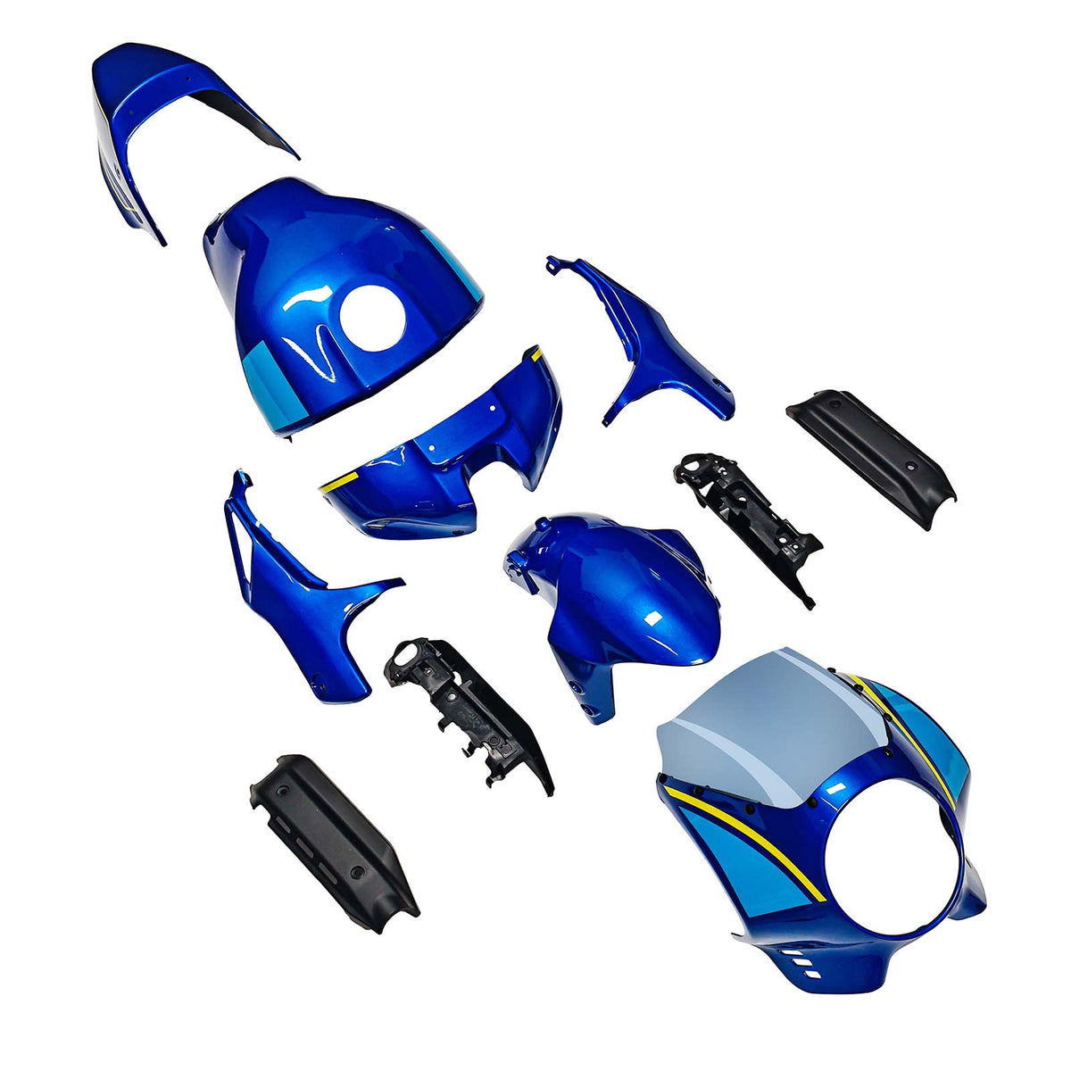 Amotopart 2022-2026 Yamaha XSR900 Blue Fairing Kit