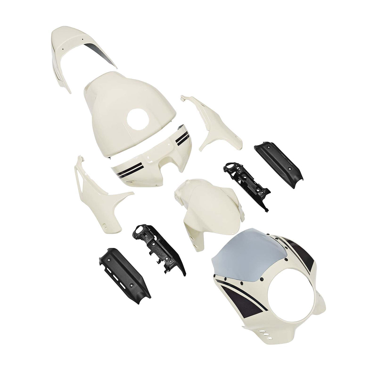 Amotopart 2022-2026 Yamaha XSR900 crème kuipset