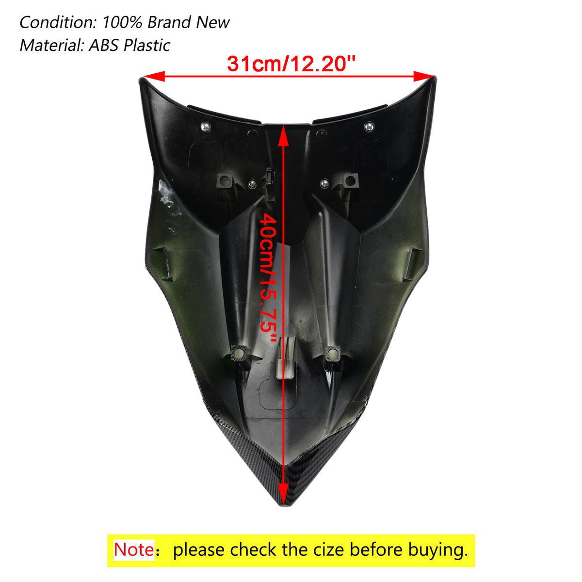 Couvercle de carénage de capot de siège arrière Kawasaki Z650 Ninja 650 ER6F 2017-2026
