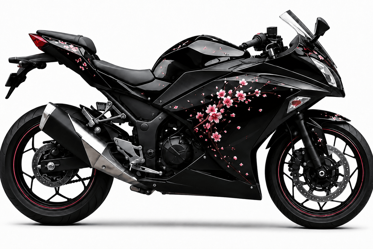 Amotopart 2013-2024 Kawasaki EX300 Ninja300 Black Pink White Fairing Kit