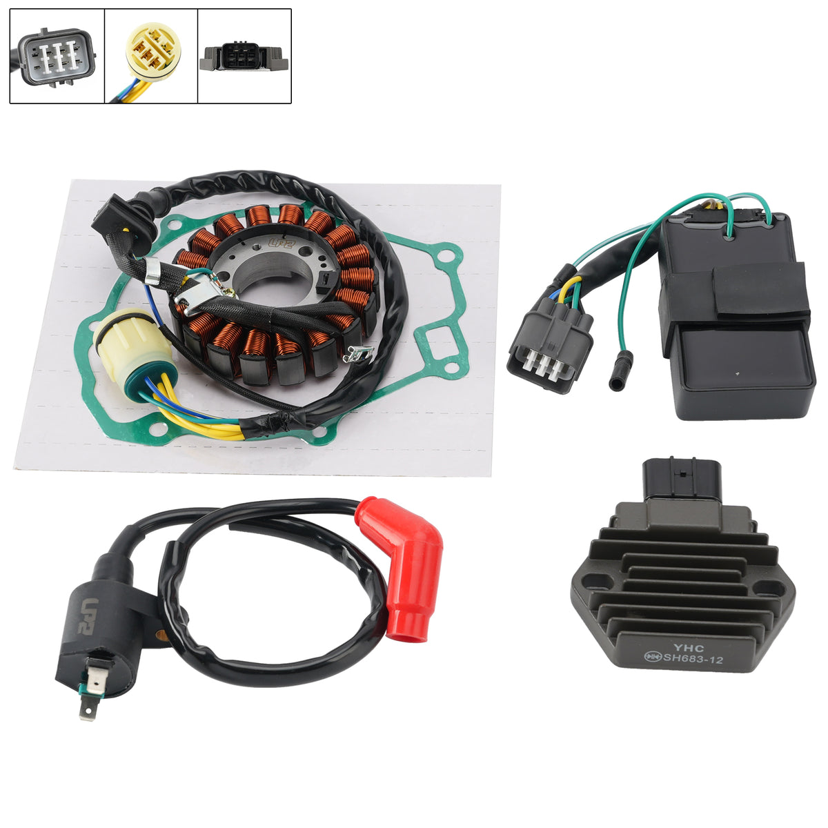 2000-2006 Honda TRX350 Rancher Regulator stojana CDI Box Uszczelka cewki zapłonowej