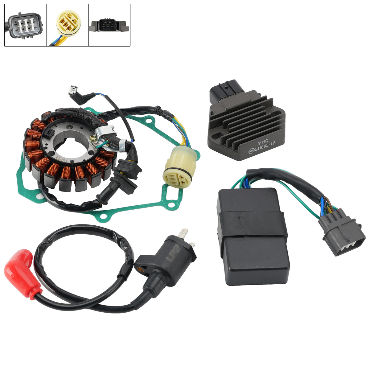 2000-2006 Honda TRX350 Rancher Regulator stojana CDI Box Uszczelka cewki zapłonowej