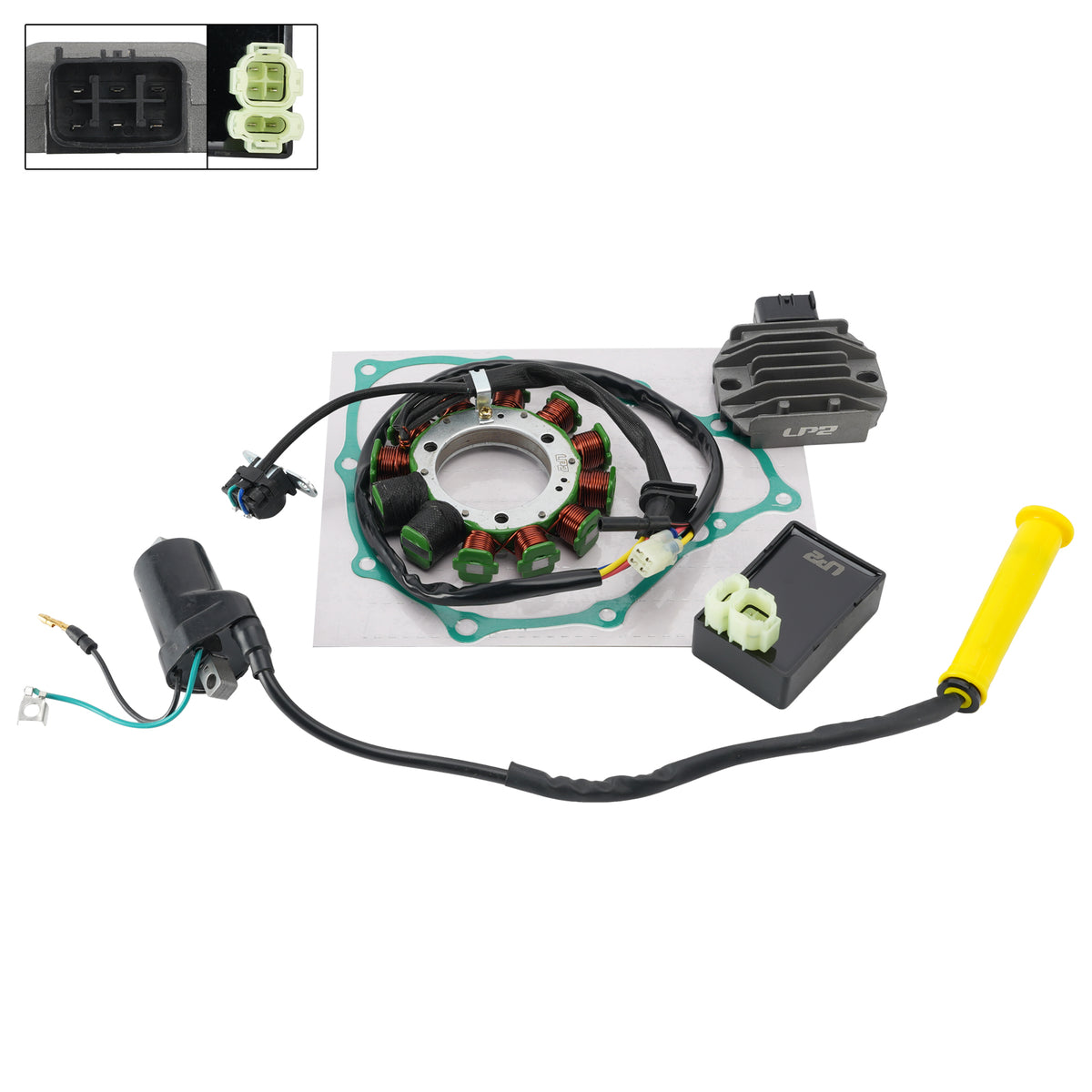 05-14 Honda TRX400EX TRX400X Regulator stojana CDI Box Uszczelka cewki zapłonowej