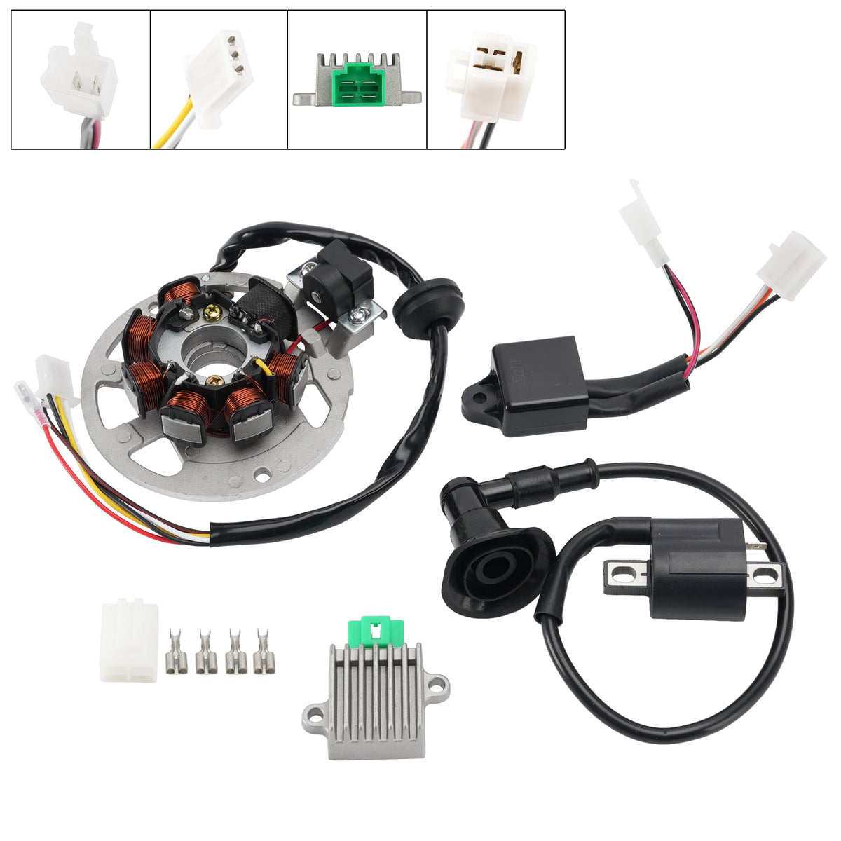 02-06 Can Am Mini DS 50 90 2-Stroke Stator Regulator CDI Box Ignition Coil