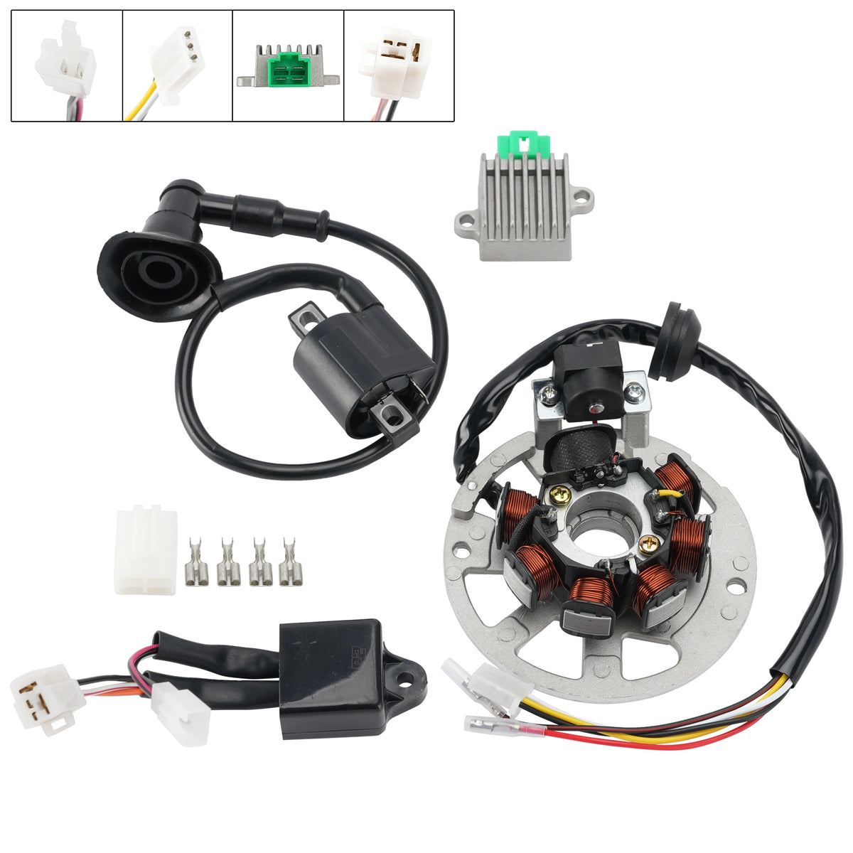 02-06 Can Am Mini DS 50 90 2-Stroke Stator Regulator CDI Box Ignition Coil