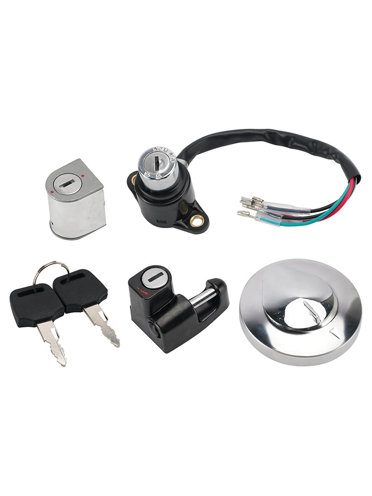 96-16 Honda CMX250 C C2 X Rebel Ignition Switch Key Fuel Cap Seat Lock Set