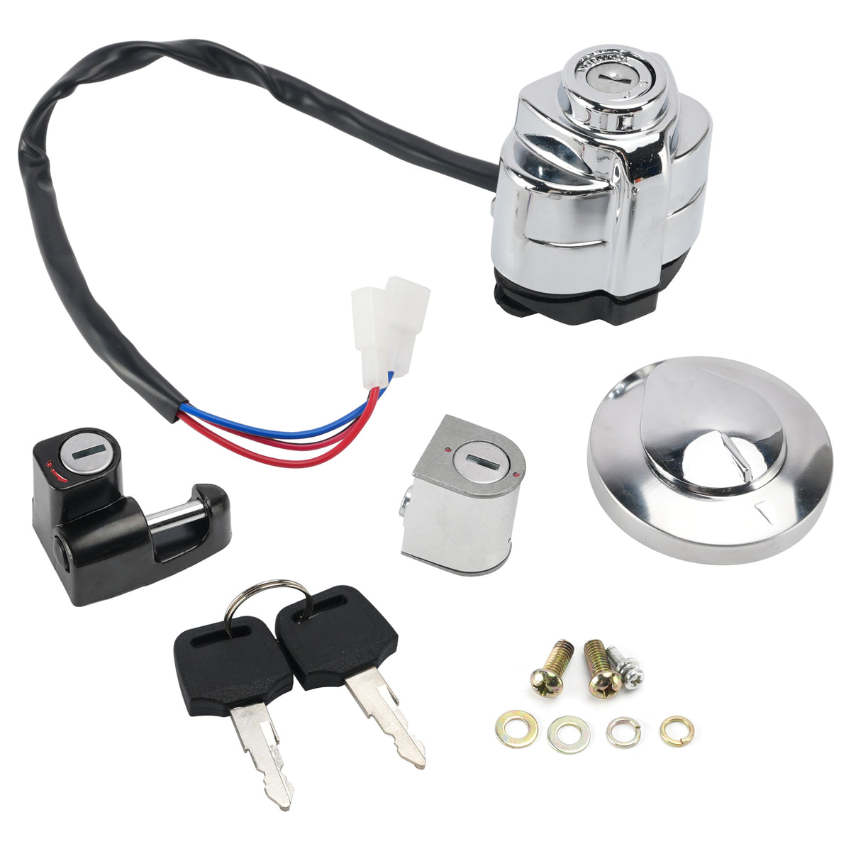 07-09 Honda Shadow VT750 C C2 Aero Spirit Ignition Switch Fuel Cap Lock Set