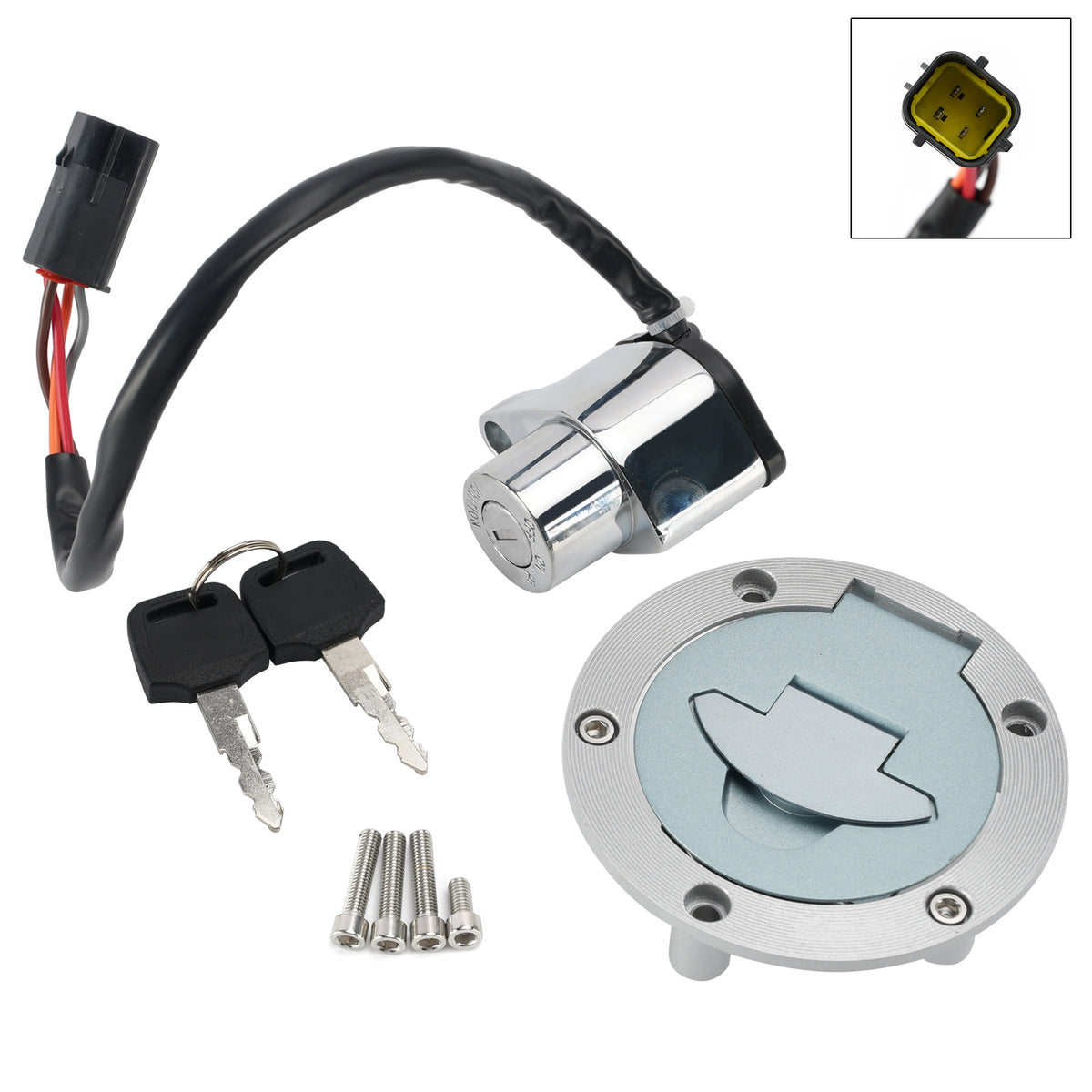 2003-2005 Victory Kingpin Hammer Vegas Ignition Switch Fuel Cap Lock Set