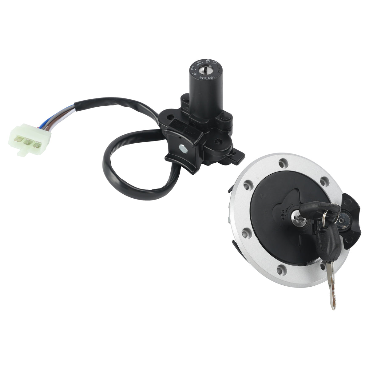 1996-2003 Kawasaki Ninja ZX7R ZX-7R 7RR Ignition Switch Fuel Cap Lock Set