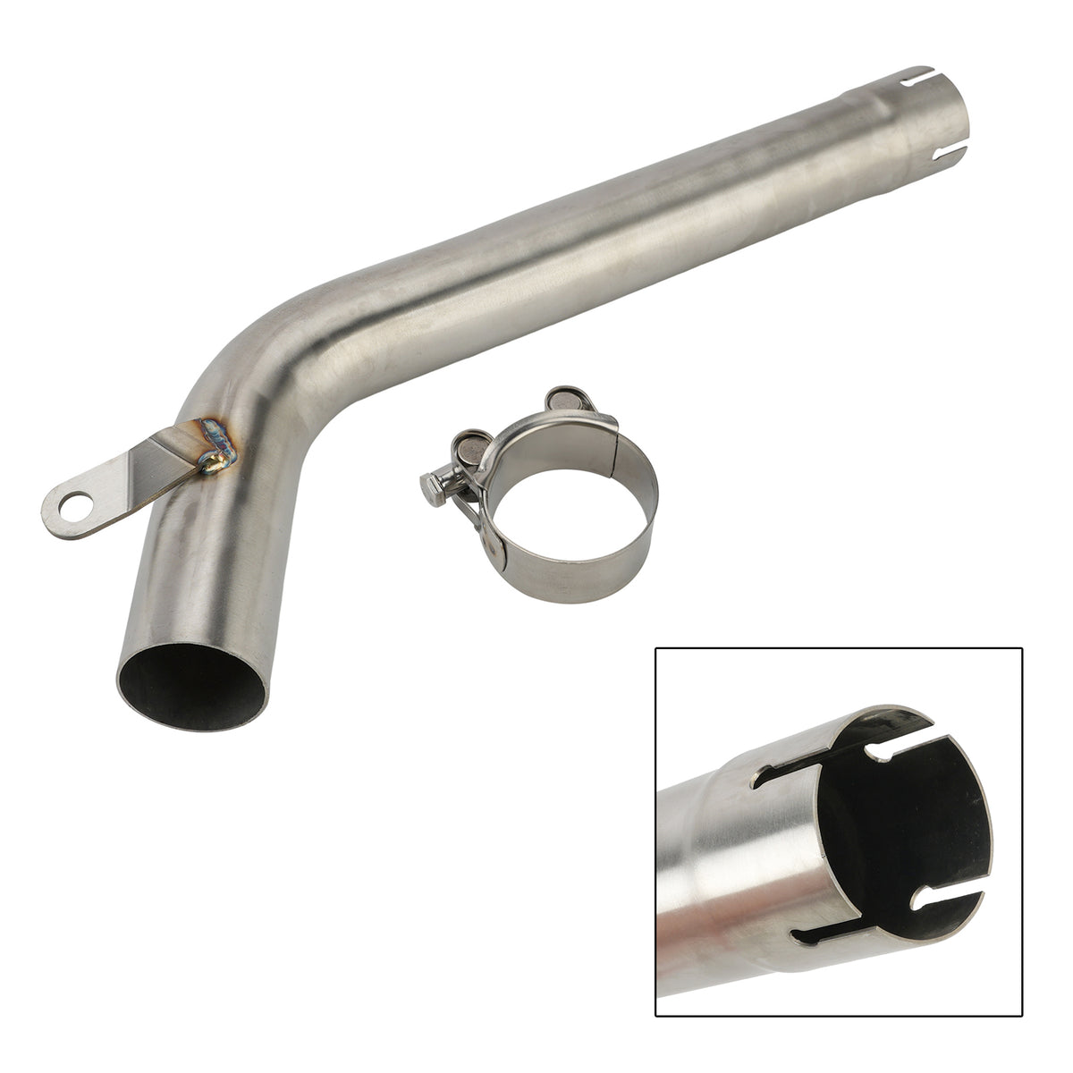 2004-2011 Yamaha Fz-6 Fz6S Fazer Middle Link Pipe Mid Modified Exhaust