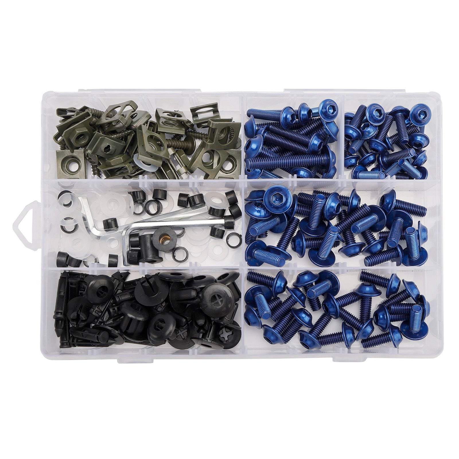 Amotopart 2006-2008 Kawasaki ER6F/Ninja650 Blue Black Fairing Kit